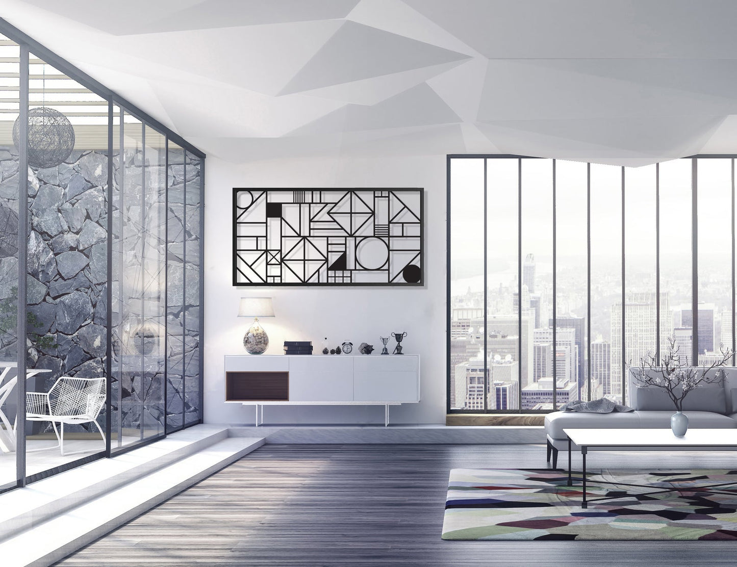 abstract geometric frame