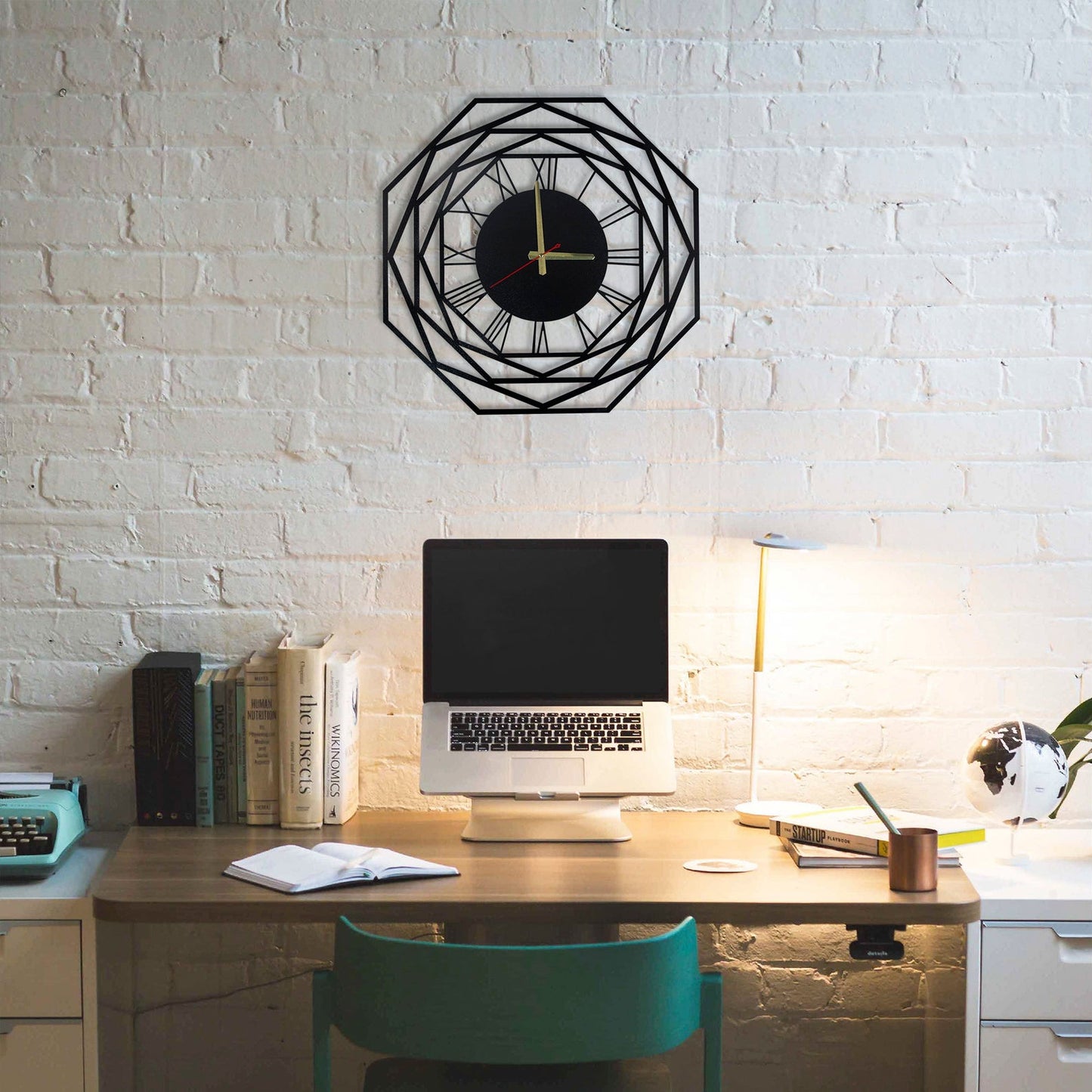 sydney metal wall clock