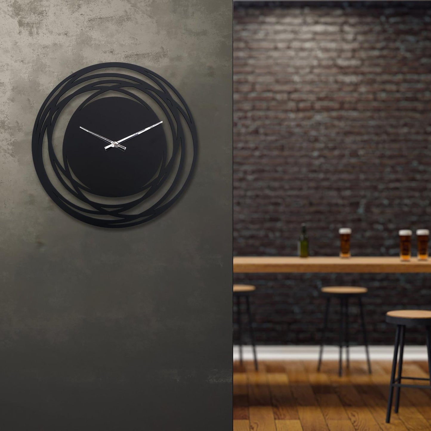 lupu metal wall clock