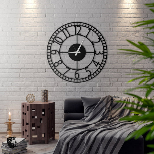 ponte vecchio metal wall clock