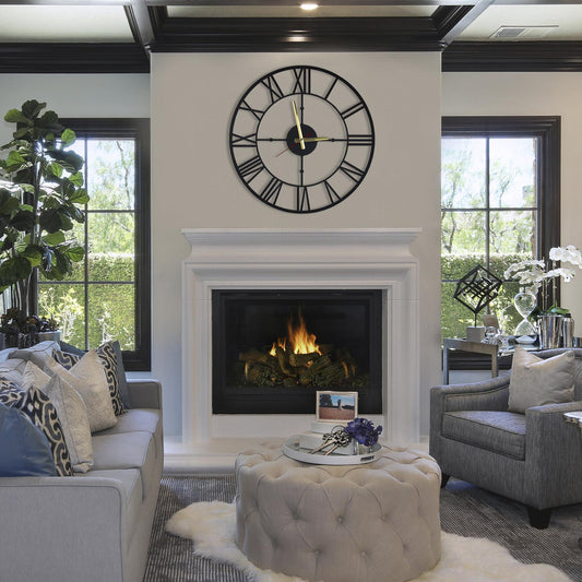 brooklyn metal wall clock