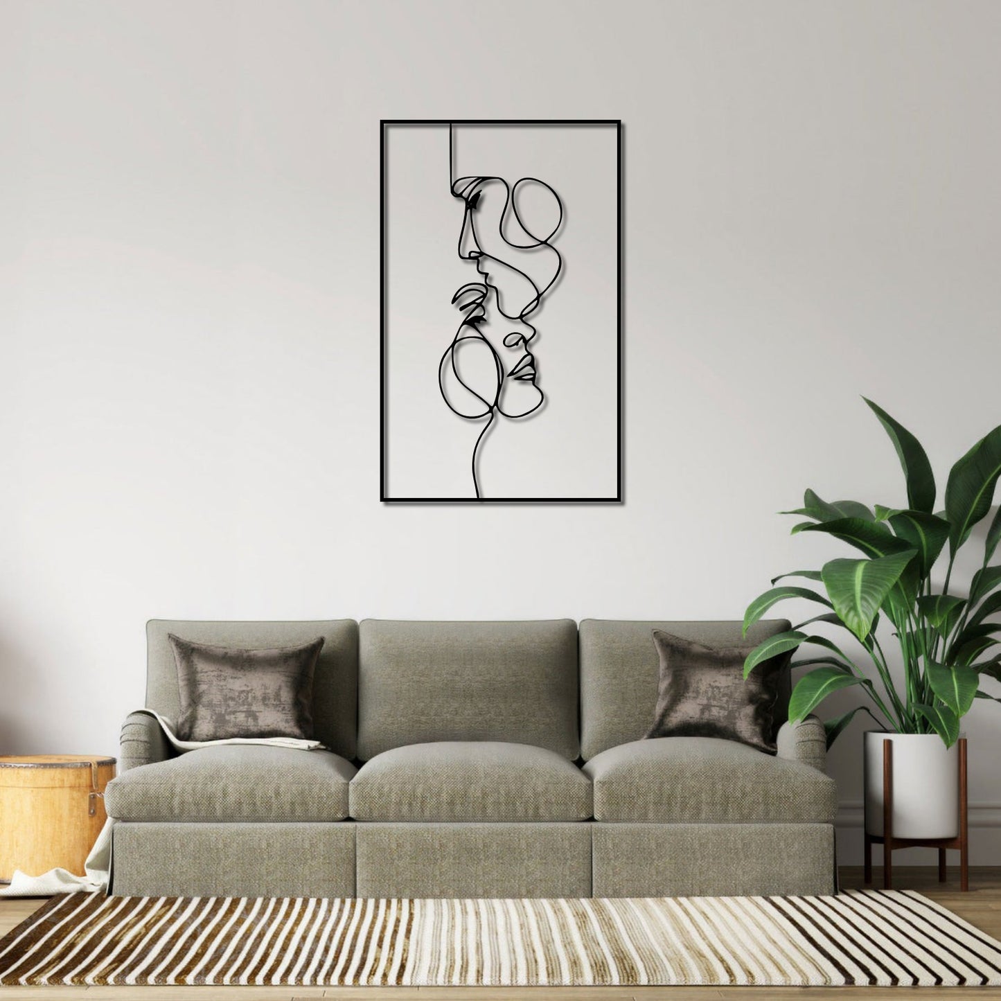 the beautiful kiss framed