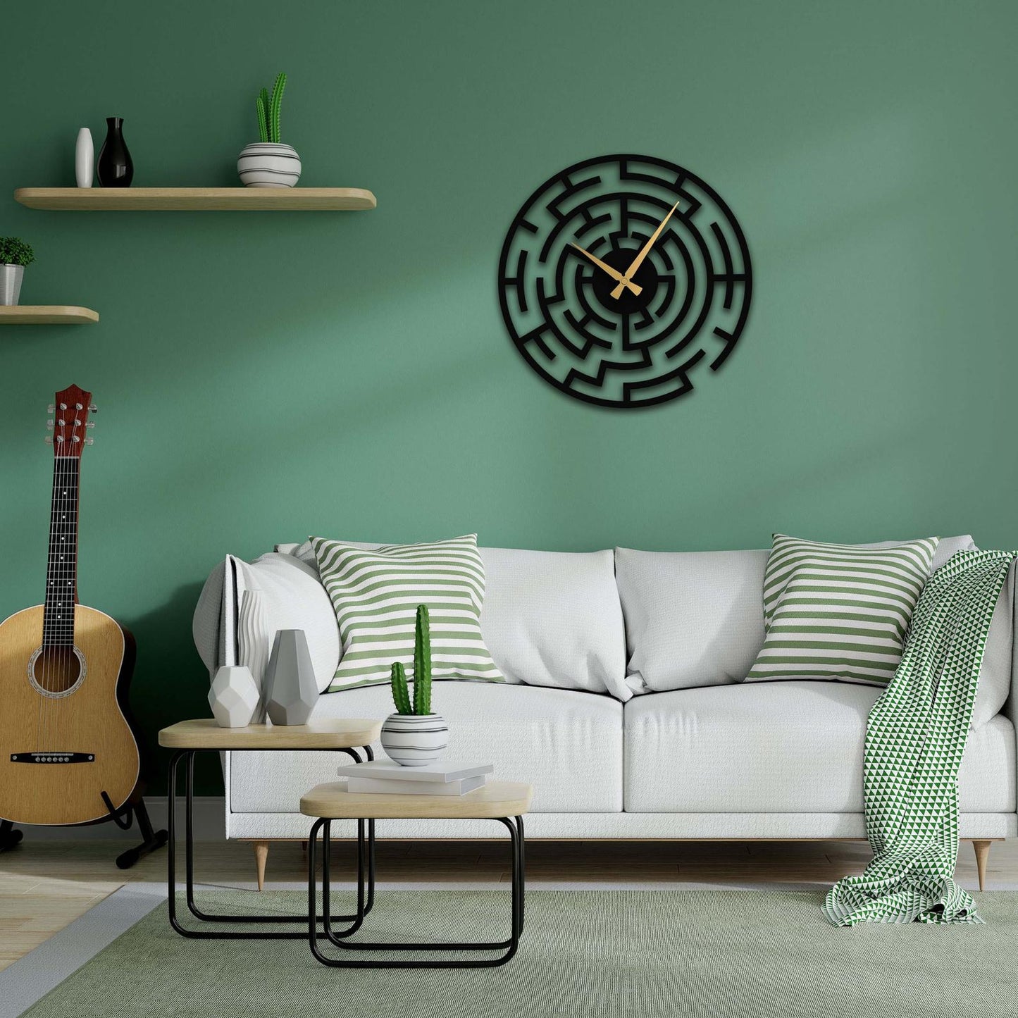 the grand metal wall clock