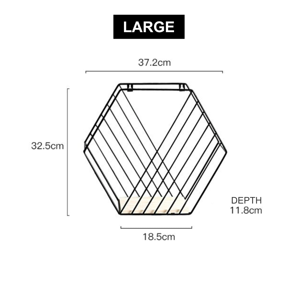 TREX Hexagonal Wall Shelves