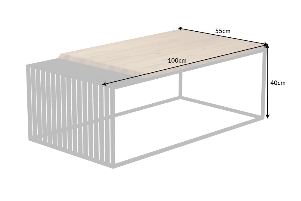 Metrowood Striped Coffee Table