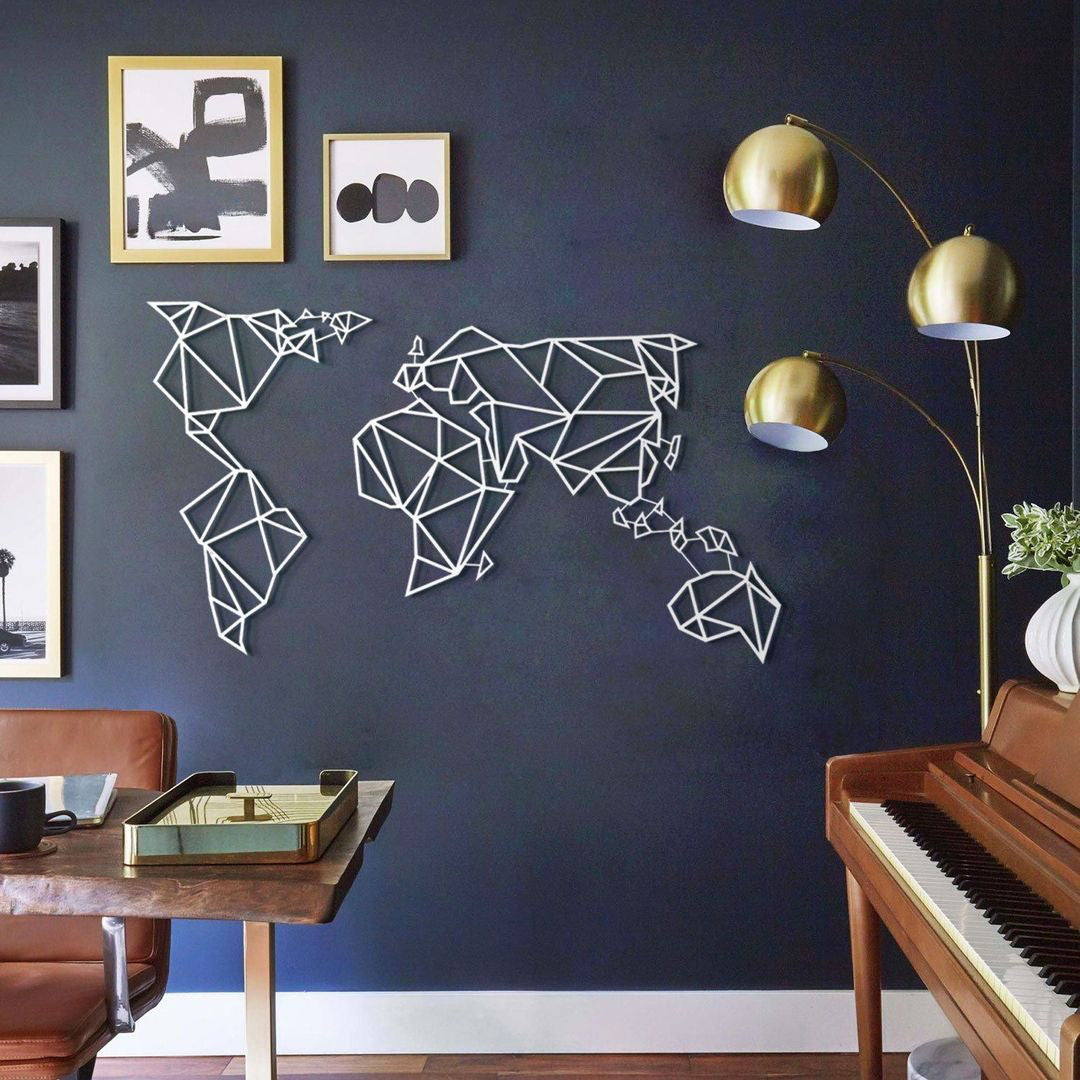 geometric world map