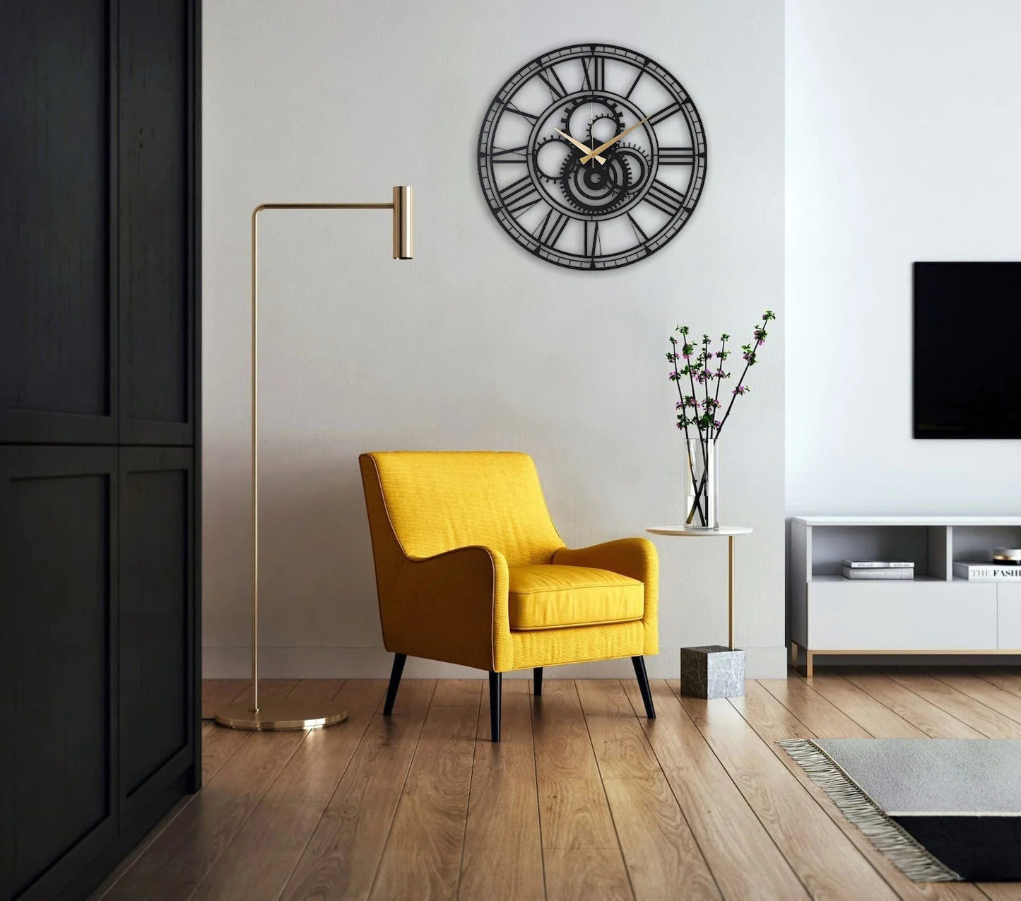 manhattan metal wall clock