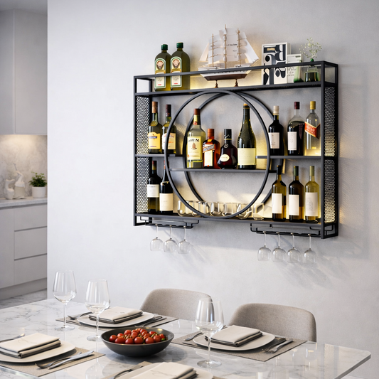 Bricker Wall-Mounted Wine Rack - In Stock
