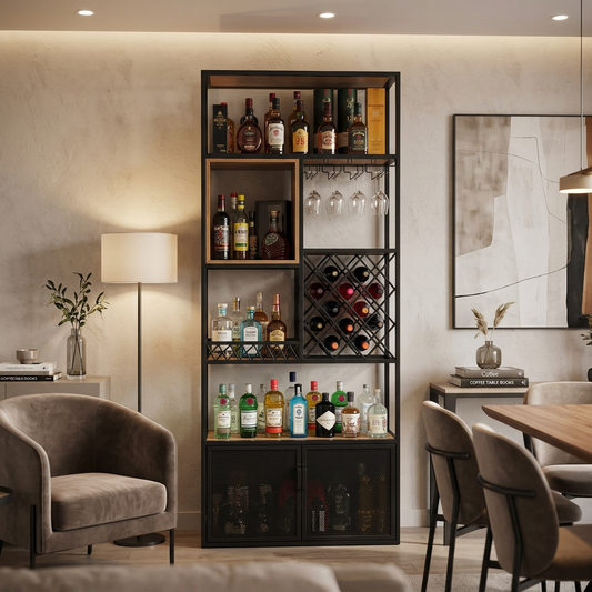 Marty Wine Rack Cabinet