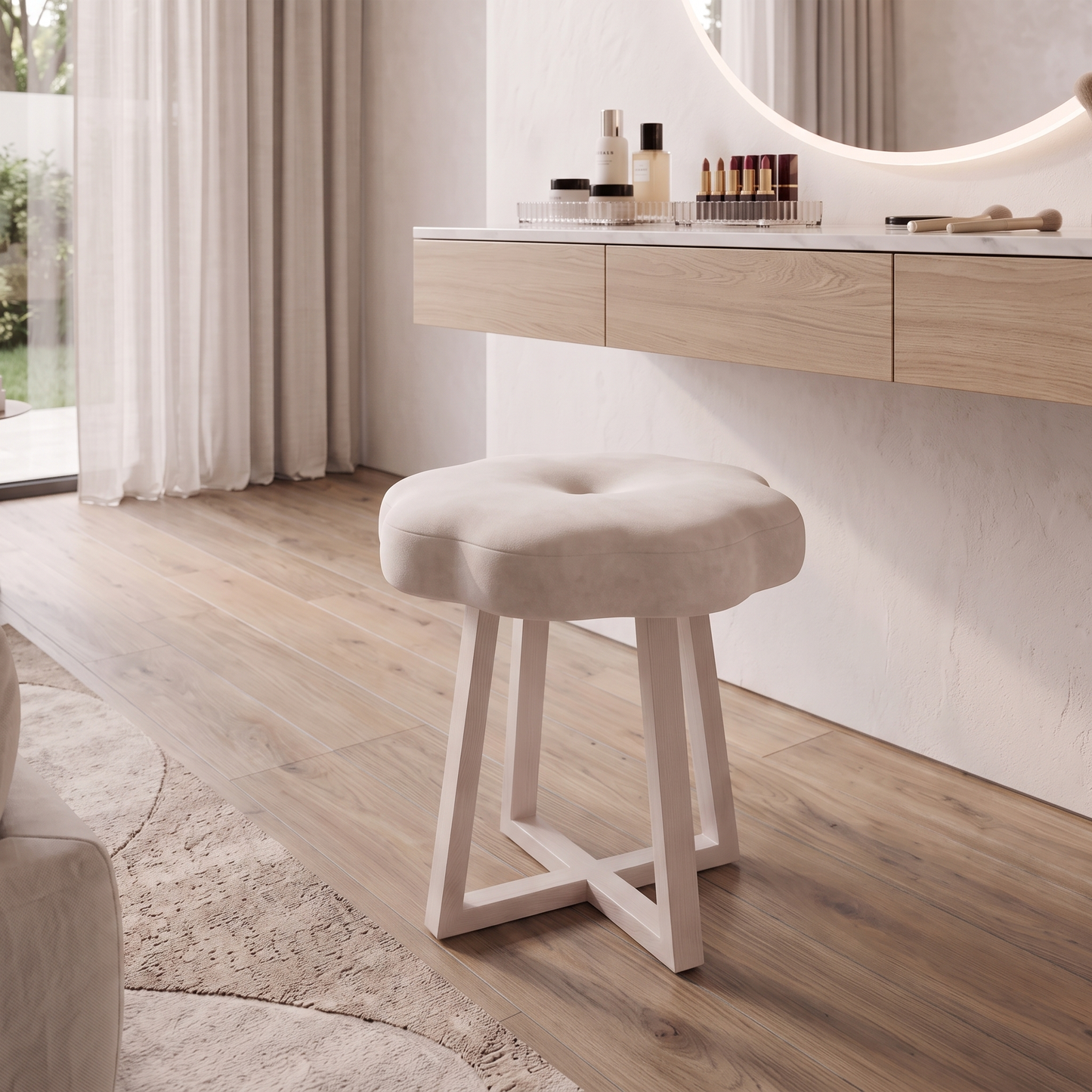 Cloud Vanity Stool