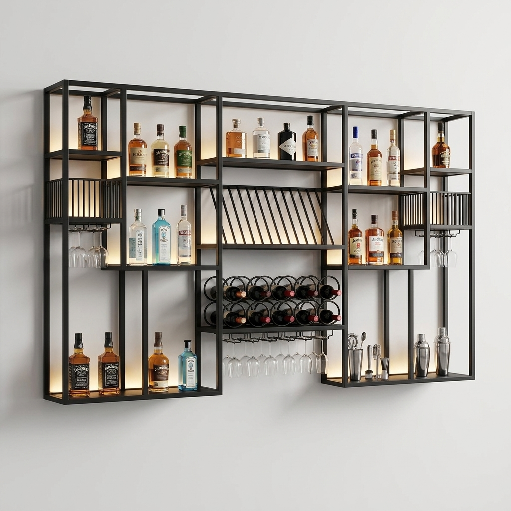 Ranchero XL Wall-Mounted Bar Wine Rack