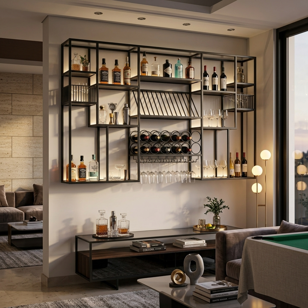 Ranchero XL Wall-Mounted Bar Wine Rack