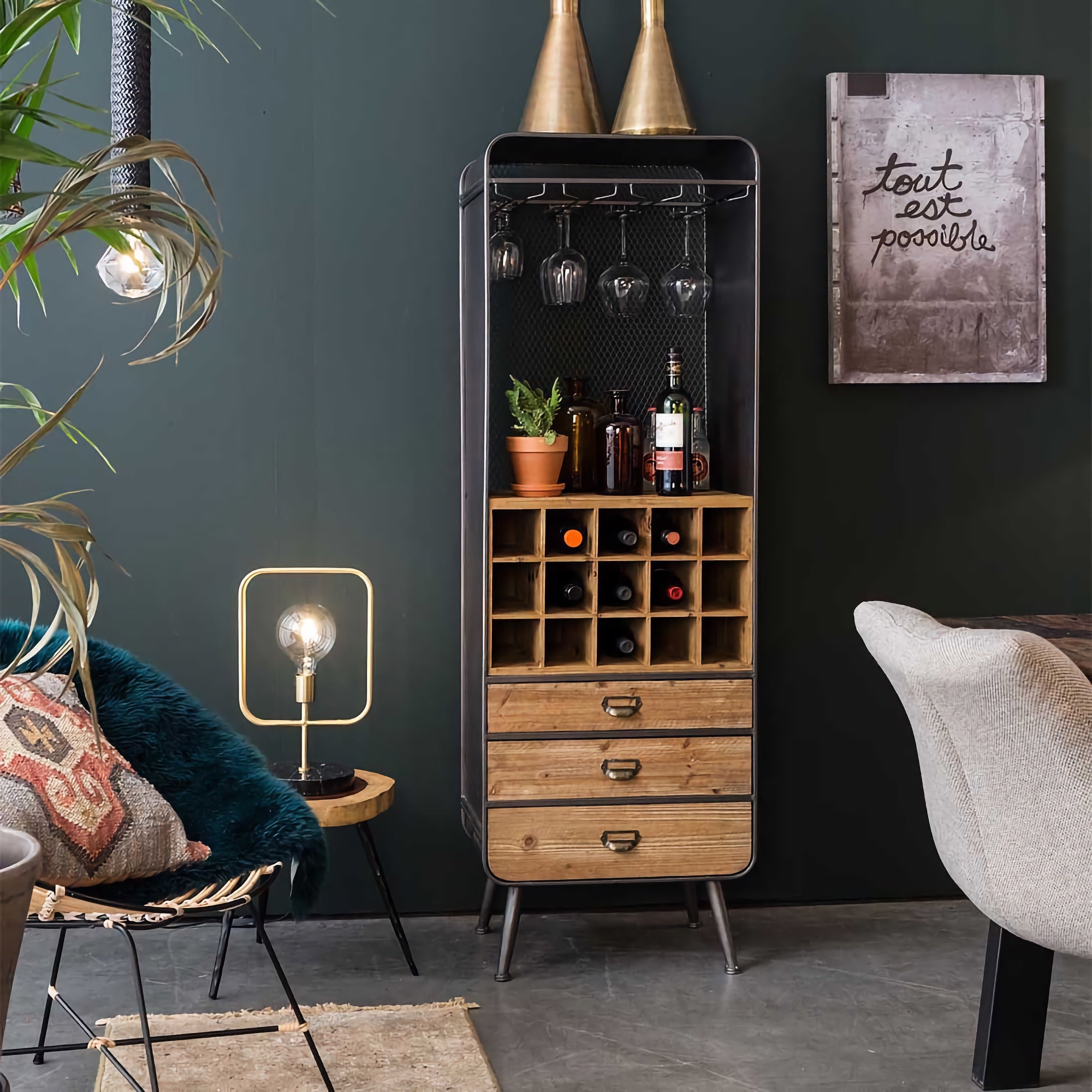 Shop VINO Wine Rack Modern Furniture Outbox SARL