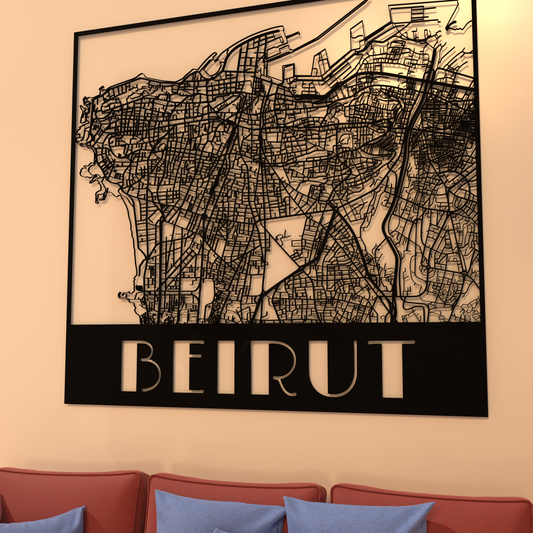 Frame Map of Beirut by Outbox