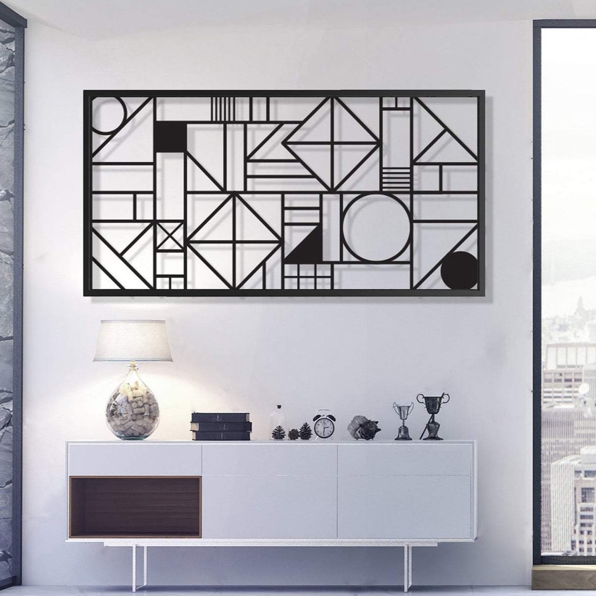 abstract geometric frame