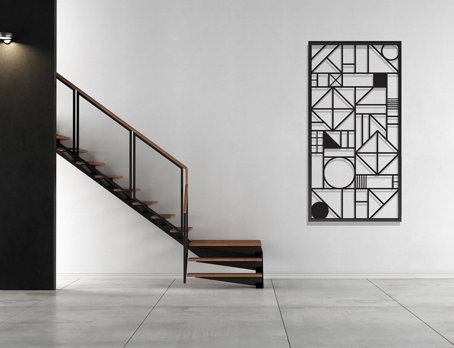 abstract geometric frame