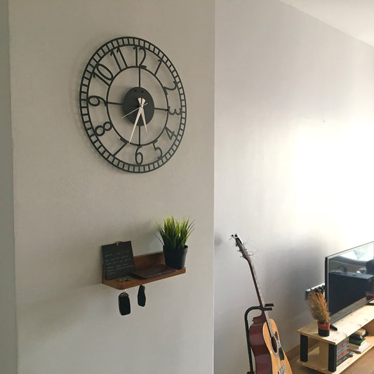 ponte vecchio metal wall clock