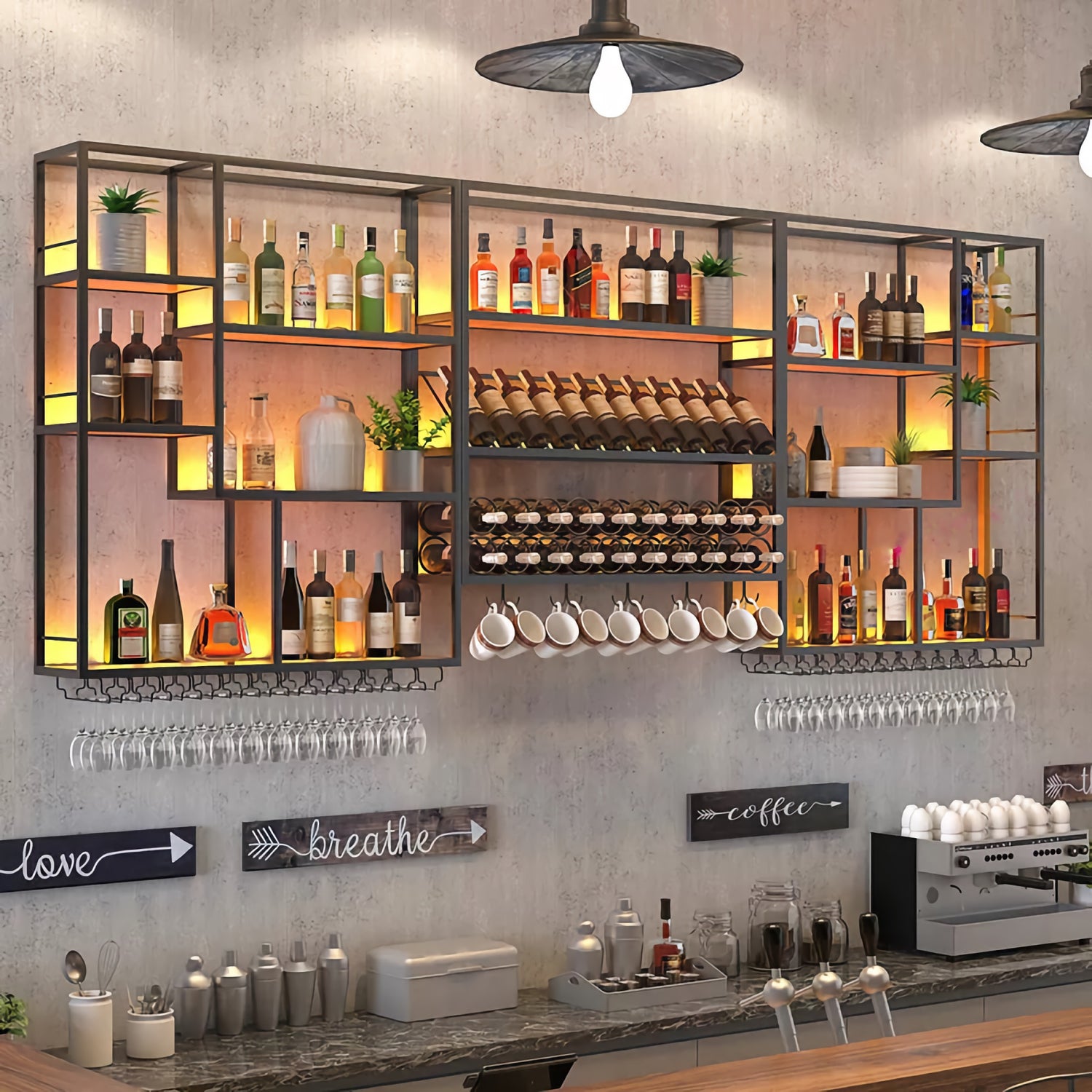 Bar Win Rack With Rails Skip to product information