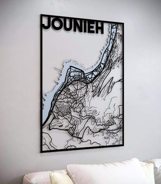 Frame Map of Jounieh by Outbox