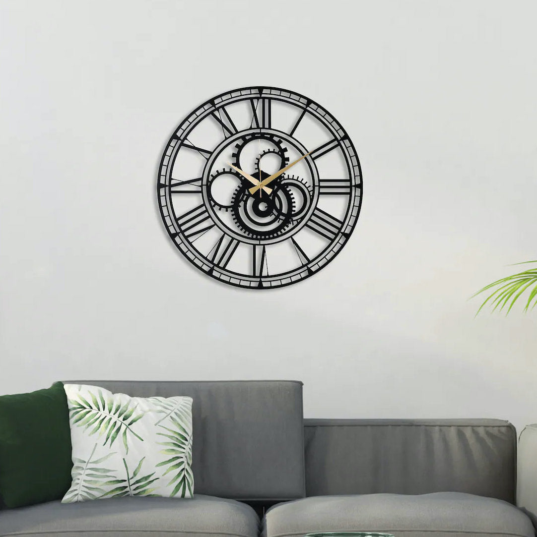 manhattan metal wall clock