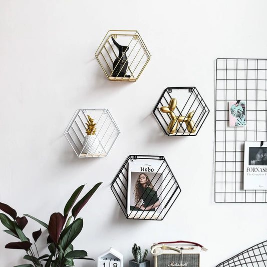 TREX Hexagonal Wall Shelves
