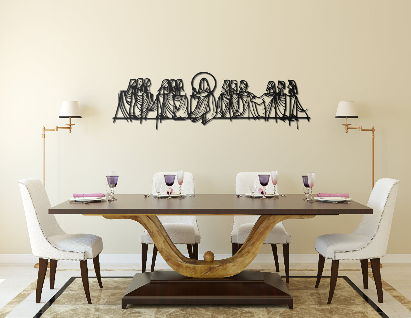 Jesus Last Supper Disciples Multiple Size Choices 1 3 4 5 Canvas Home – The  Force Gallery